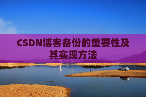 CSDN博客备份的重要性及其实现方法